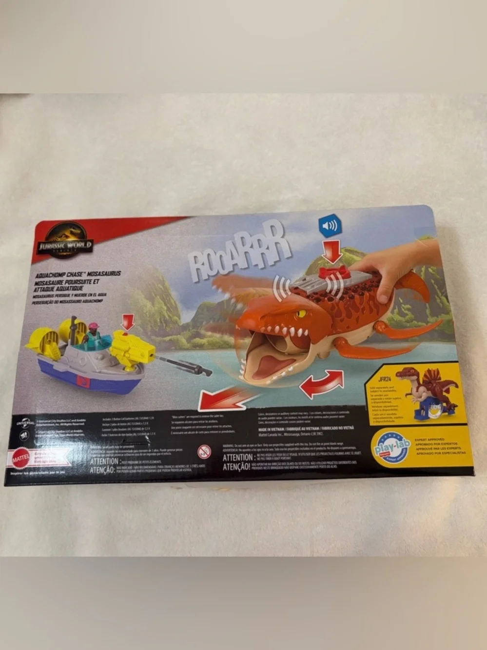 NEW Fisher-Price Imaginext Jurassic World Rebirth Aqua Chomp Chase Mosasaurus